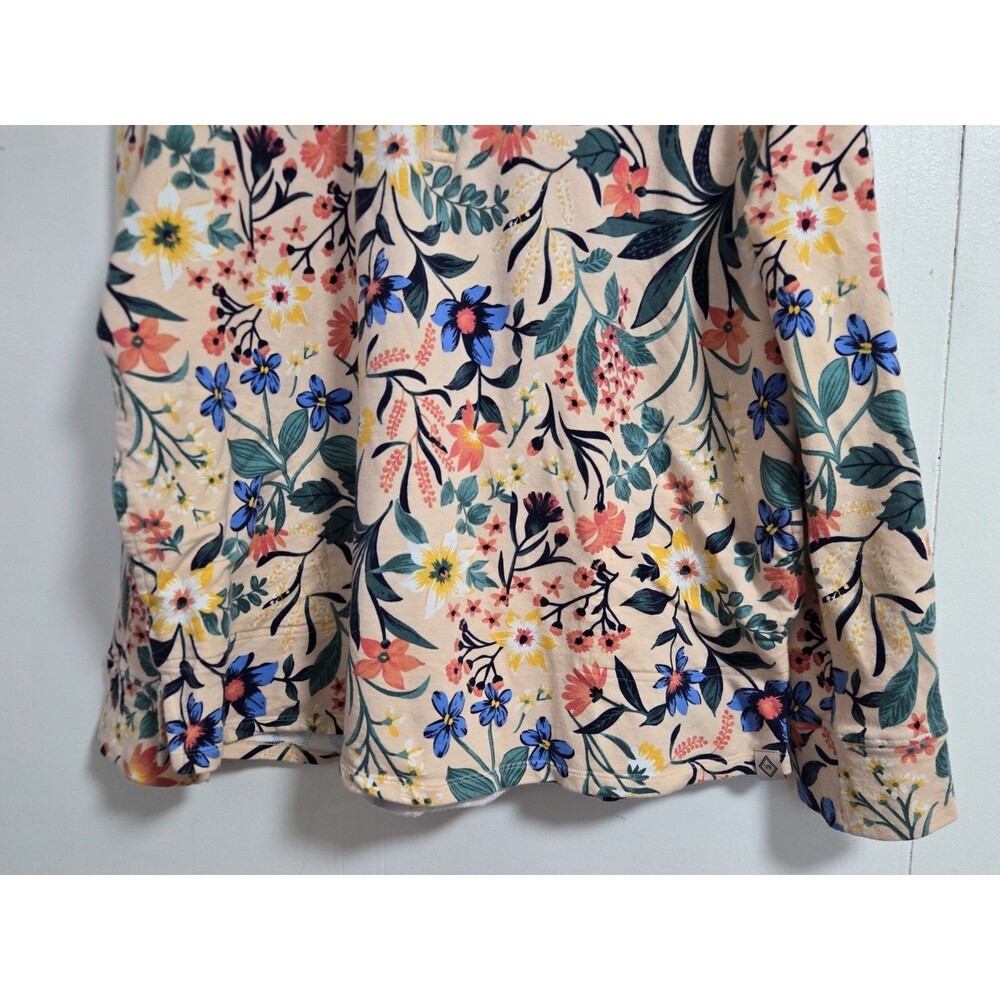 Vera Bradley Jacket 1/4 Zip Womens XL Boho Floral Cottage Activewear Granola - Picture 3 of 8